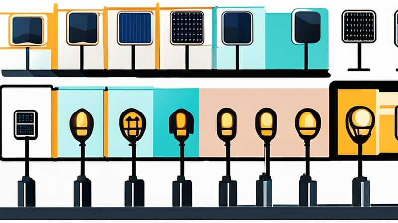 How many volts of current are solar street lights