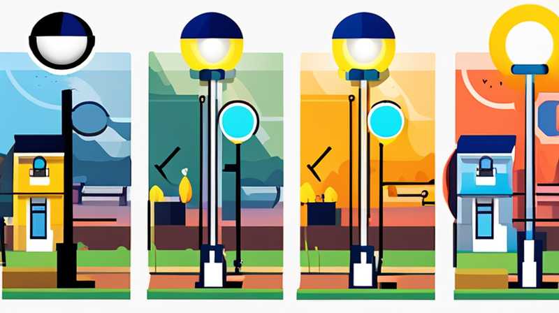 How to install spherical solar street lights