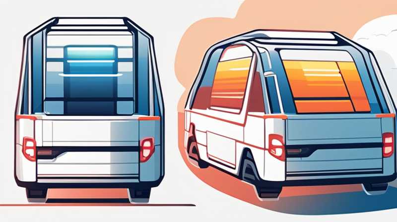 How many watts of solar panels can be installed on a self-driving tour bed vehicle