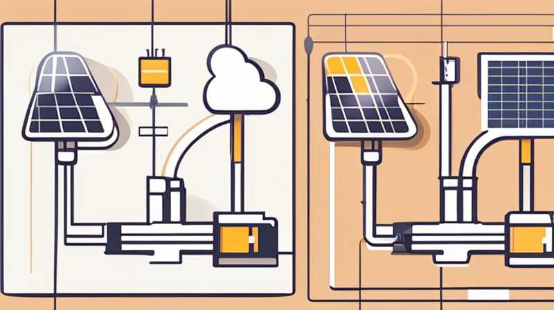 How to connect wires to small solar panels