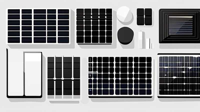 What is the black material of solar panels?