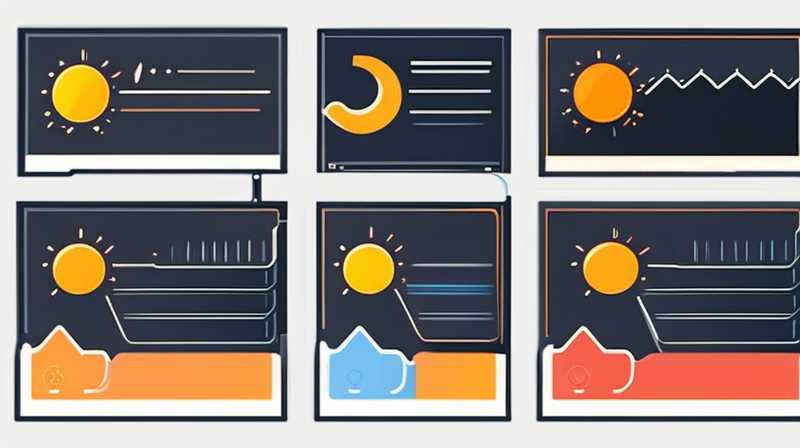 How to adjust the solar temperature mode