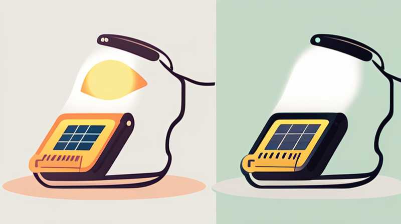 How to convert a charging lamp into a solar powered one