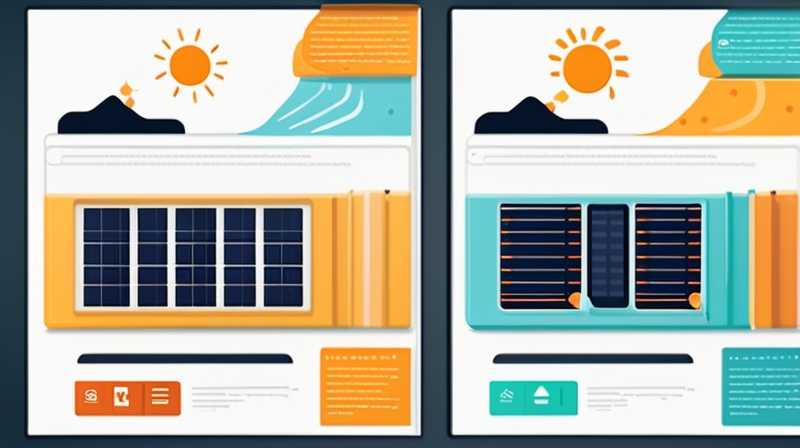 How to see solar energy without medium