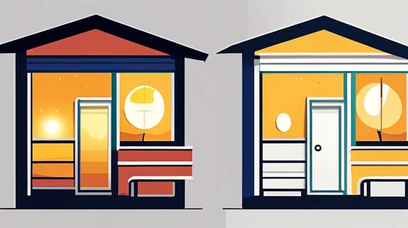 How to light up the solar lights in a small house