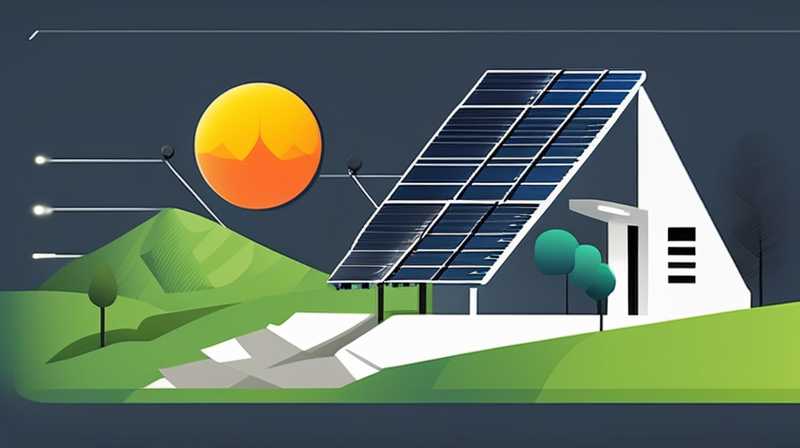 How to pull the wire for solar power generation