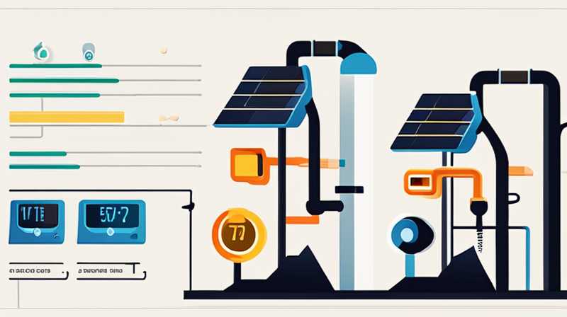 How much is the solar connecting pipe per meter?