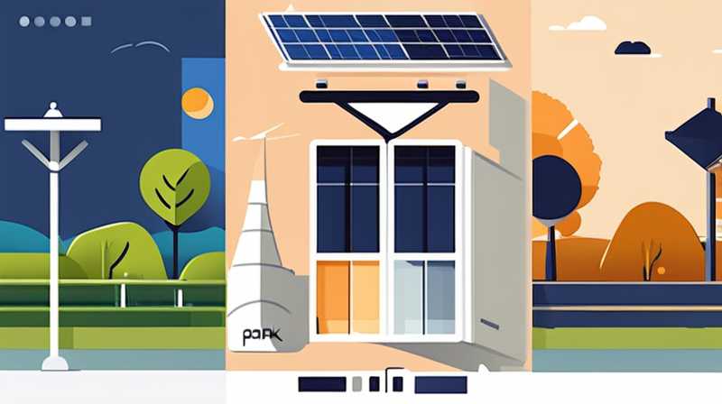 How to install the park solar light combination