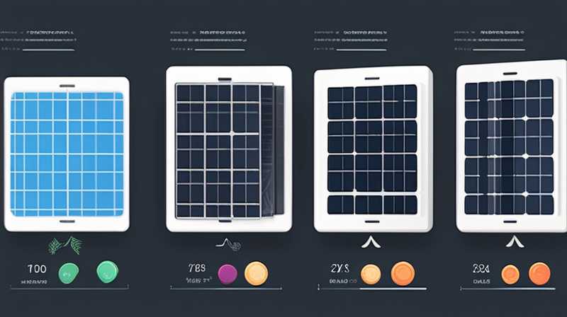 How many watts does a 4 square meter solar line have?