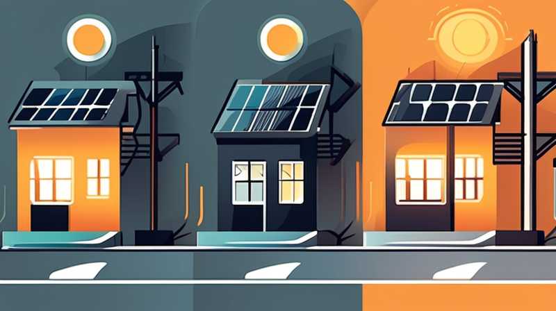 How to connect street lights to solar energy