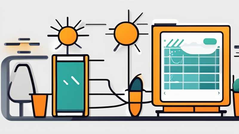 How to use the solar powered monitor