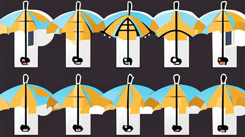 How to turn on the middle light of an outdoor solar umbrella