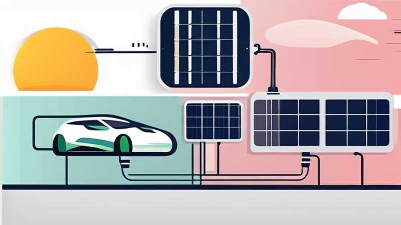 How to connect solar electric vehicle to power supply