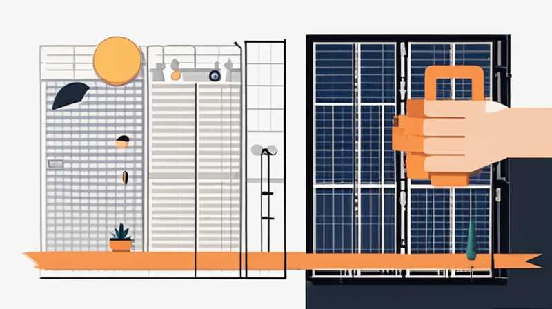 How to place the medium in the solar panel