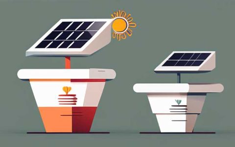 Where to open the solar flower pot