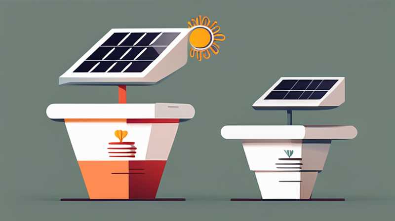 Where to open the solar flower pot