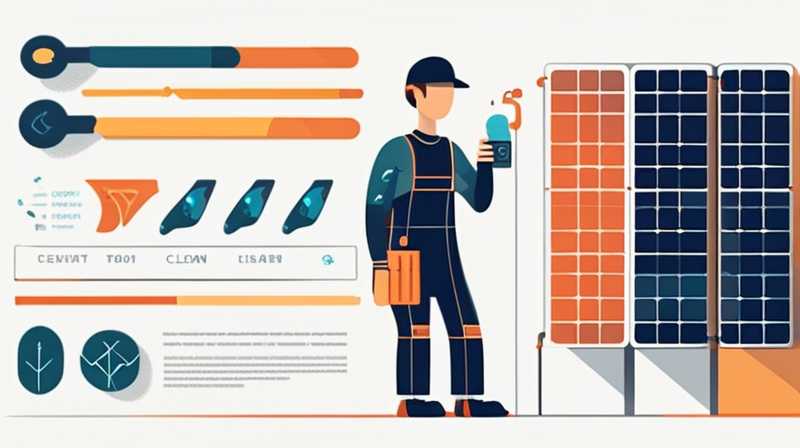 How to clean solar energy with a diagram