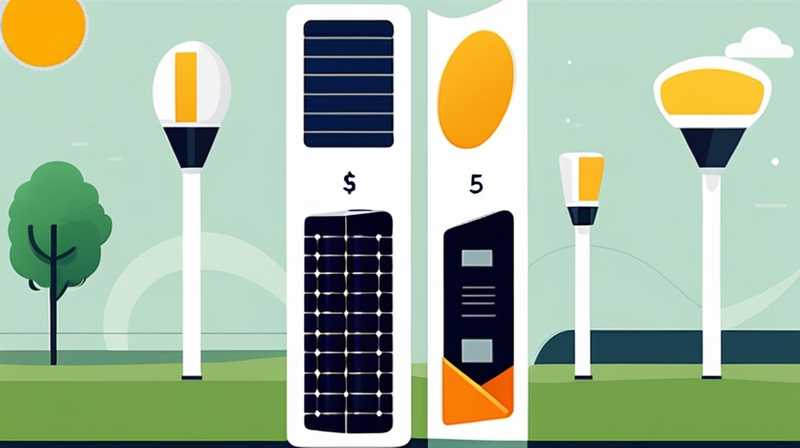 How much does a 5-meter solar light pole cost?