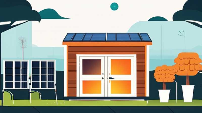 How to decorate the solar shed in the yard