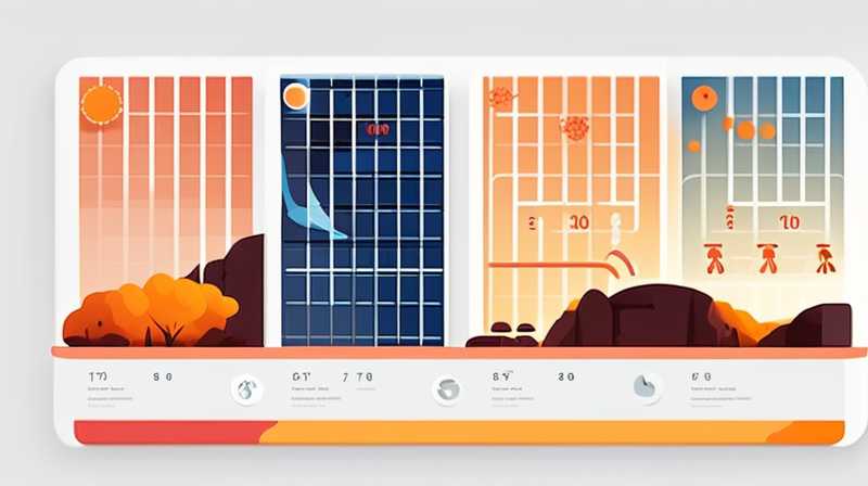 What is the solar temperature in November?