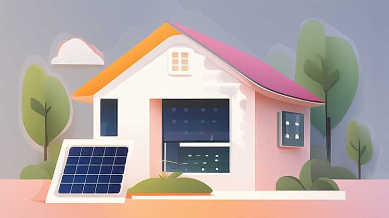 How many watts does home solar lighting require?