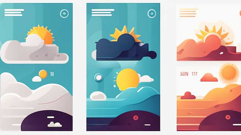 How the sun changes the weather