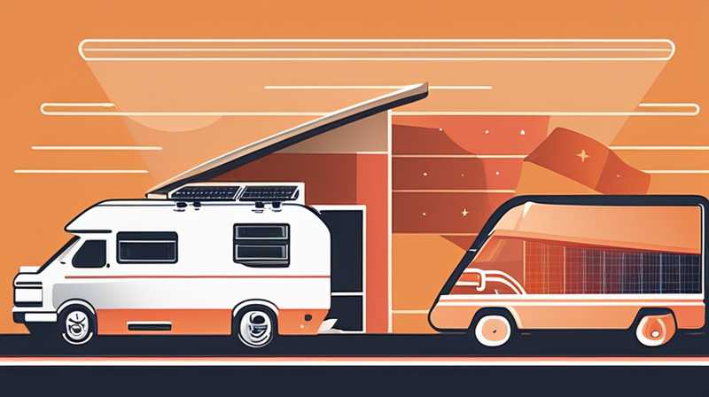 How many watts of solar energy does the RV have?