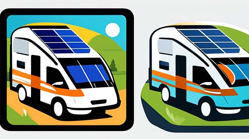 How to fix the solar panels on the roof of a motorhome