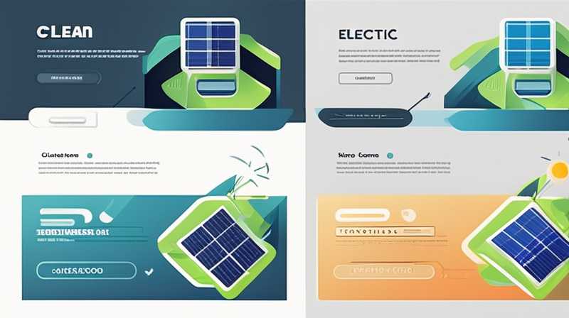 How to clean the electric and light solar energy