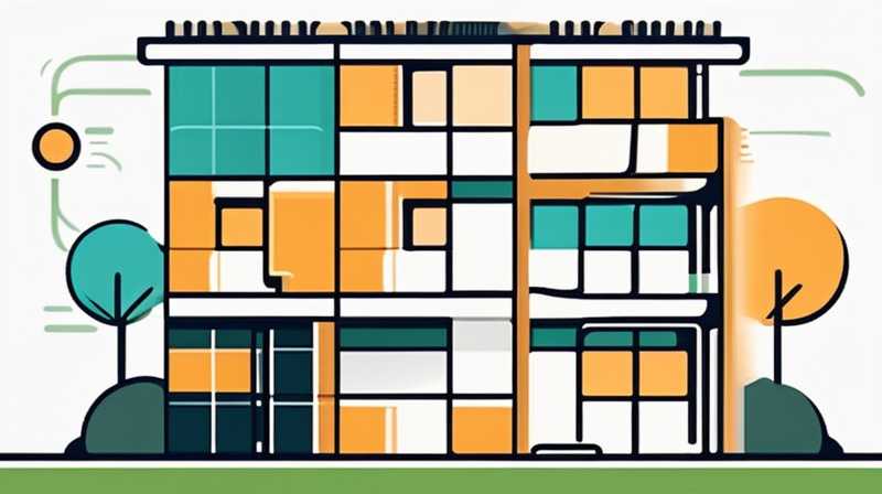 How to connect solar energy from the first floor to the second floor