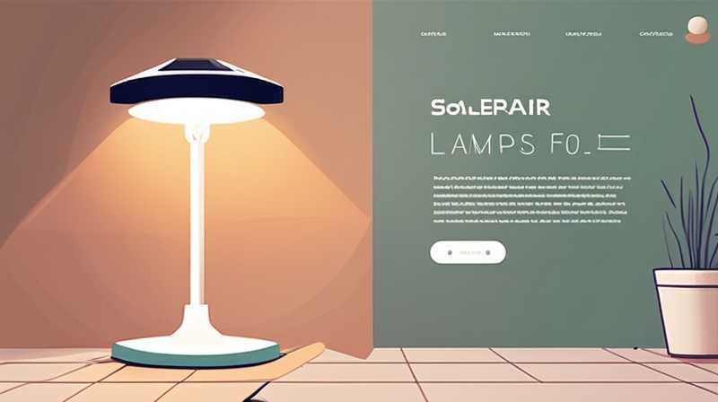 How to repair solar floor lamps