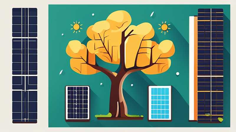 How to install solar energy on trees