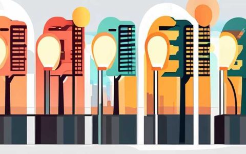 How many meters apart are solar street lights