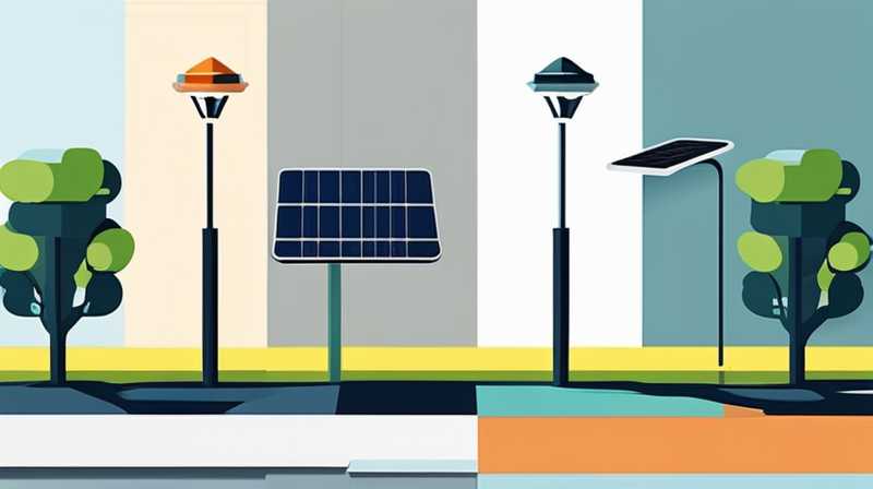 Where is the light perception of solar street lights