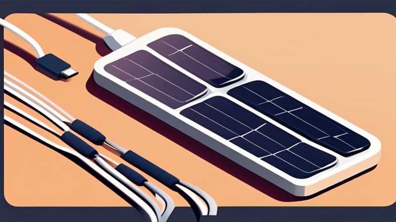 How to use solar panels as charging cables