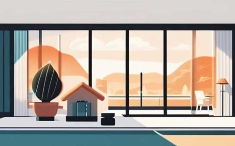 Where does the sun shine into the house in summer?