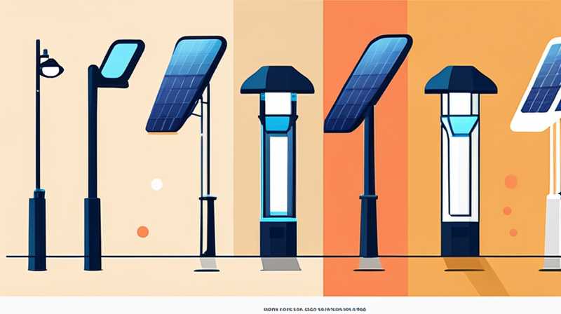 How much power do solar street lights usually have?