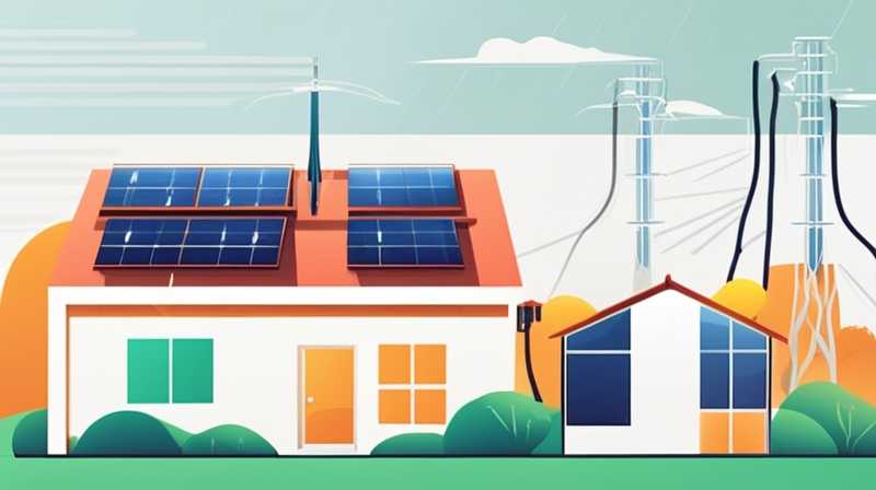 How to convert solar panels into household electricity