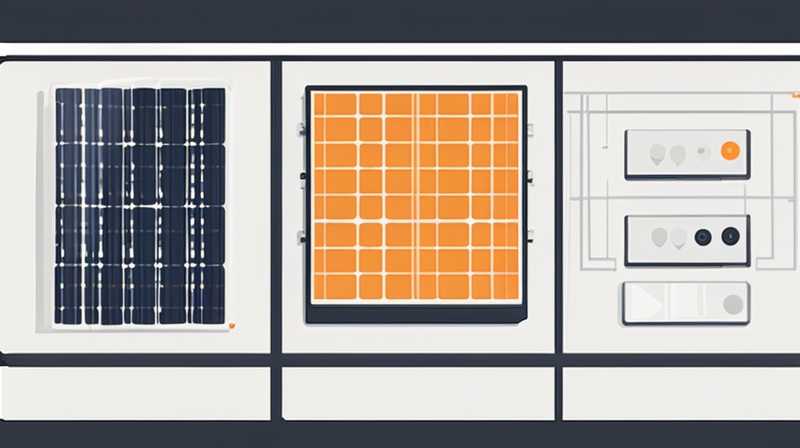 Schematic diagram of wall mounted solar panel