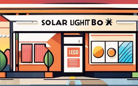 How much does the LED solar light box cost in a shopping mall