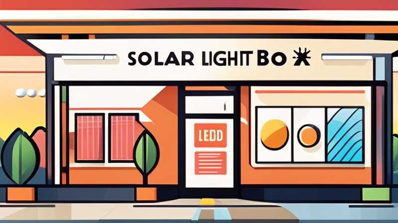 How much does the LED solar light box cost in a shopping mall