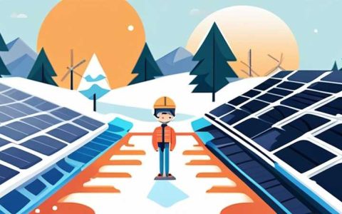 How to clear snow at a solar farm