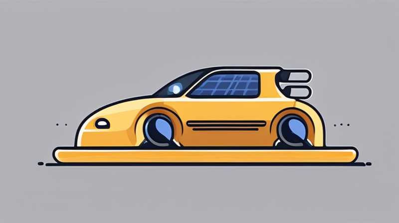 How much does a solar powered yellow car cost?