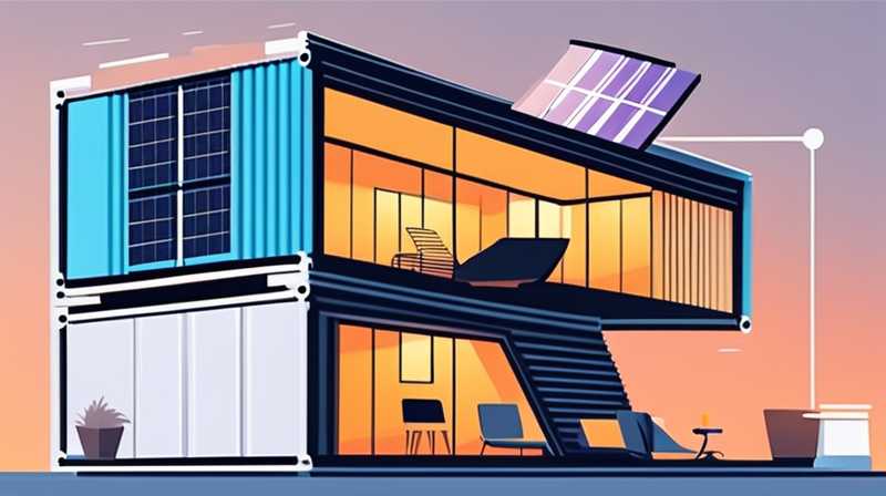 How to install solar energy in container houses