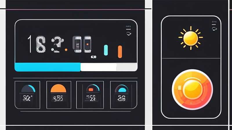 How to set the solar temperature control button