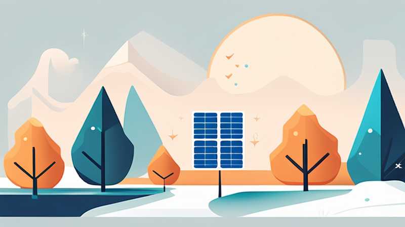 How does solar energy keep warm in winter?