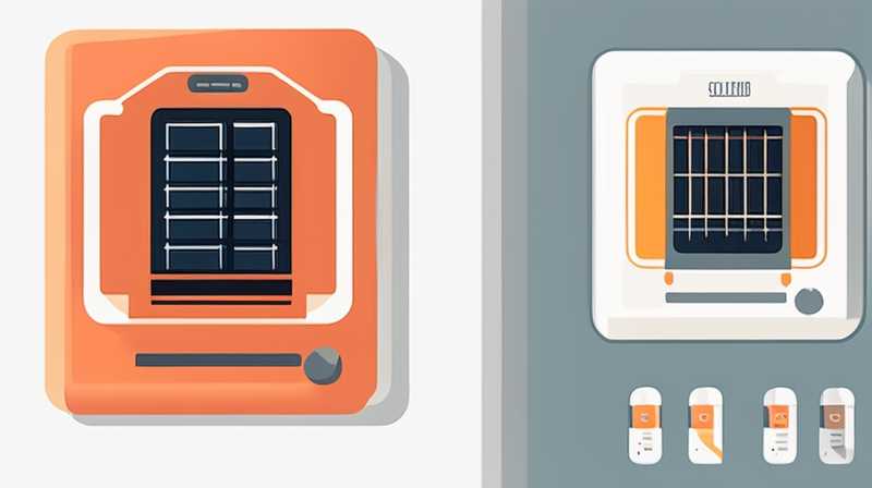 How to use the solar temperature control button