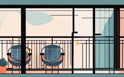 How to hang solar lights on the balcony
