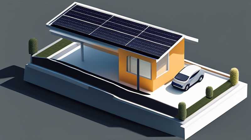 How much does the solar panel installed on the carport weigh?