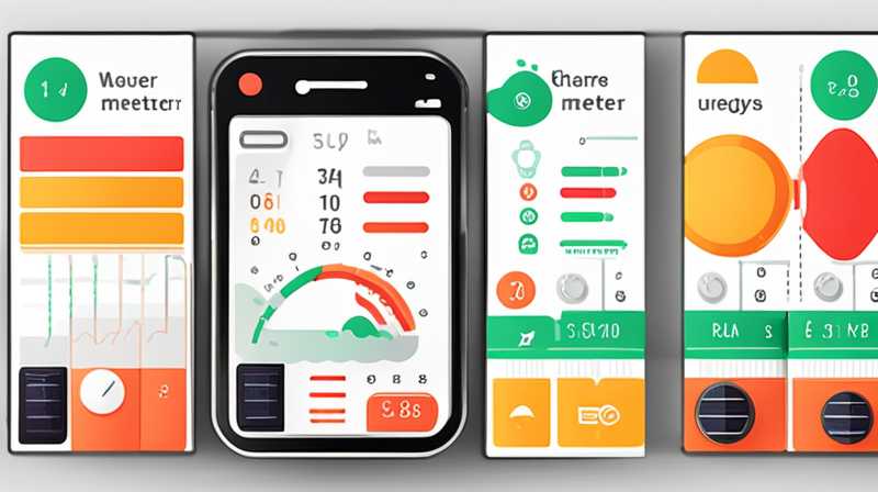 Where is the solar energy meter installed?